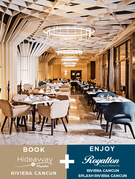 a room with tables and chairs