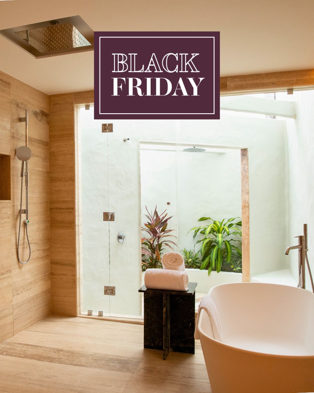 a bathroom with a tub and a shower