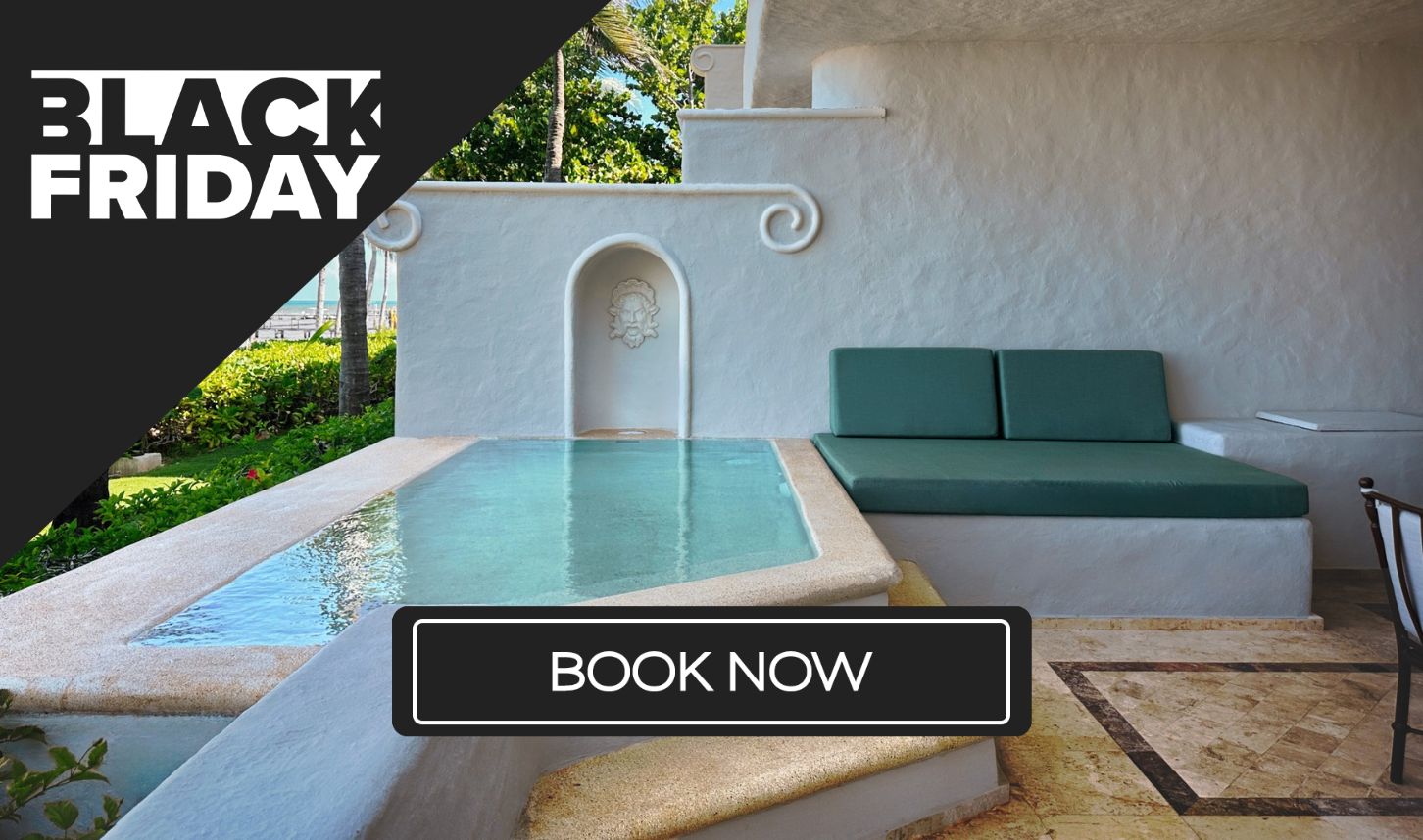 a pool in a building