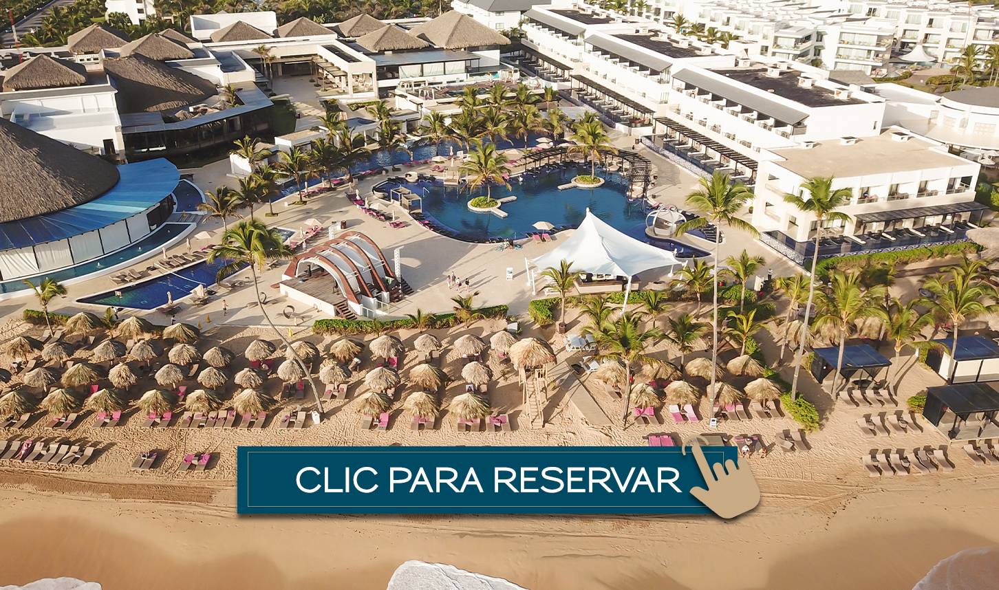a resort with a pool and umbrellas