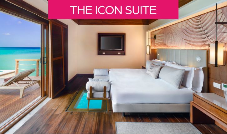 a room with a bed and a tv