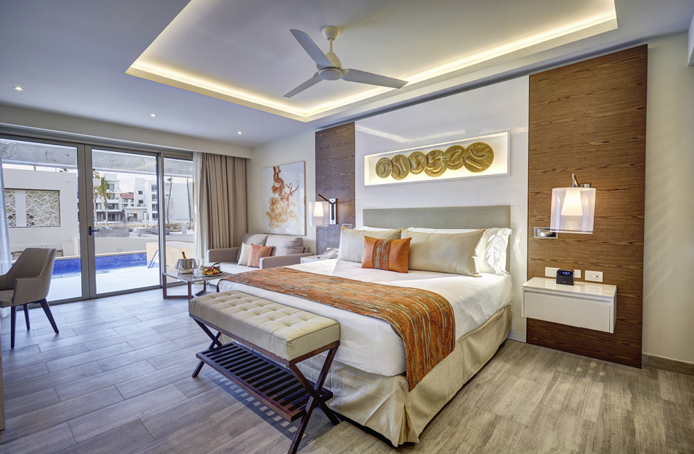 a room with a bed and a couch