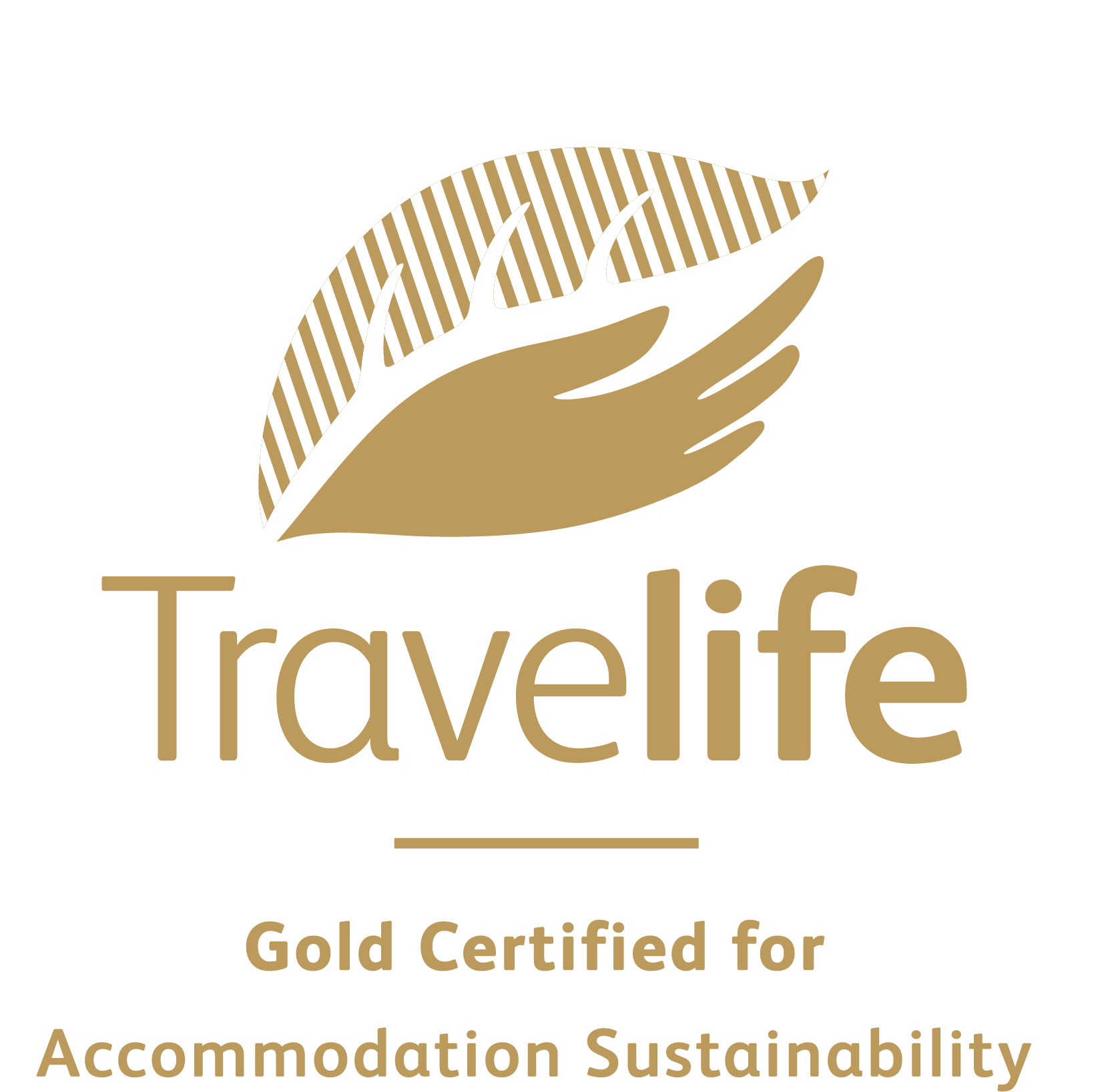 a logo with a leaf and text
