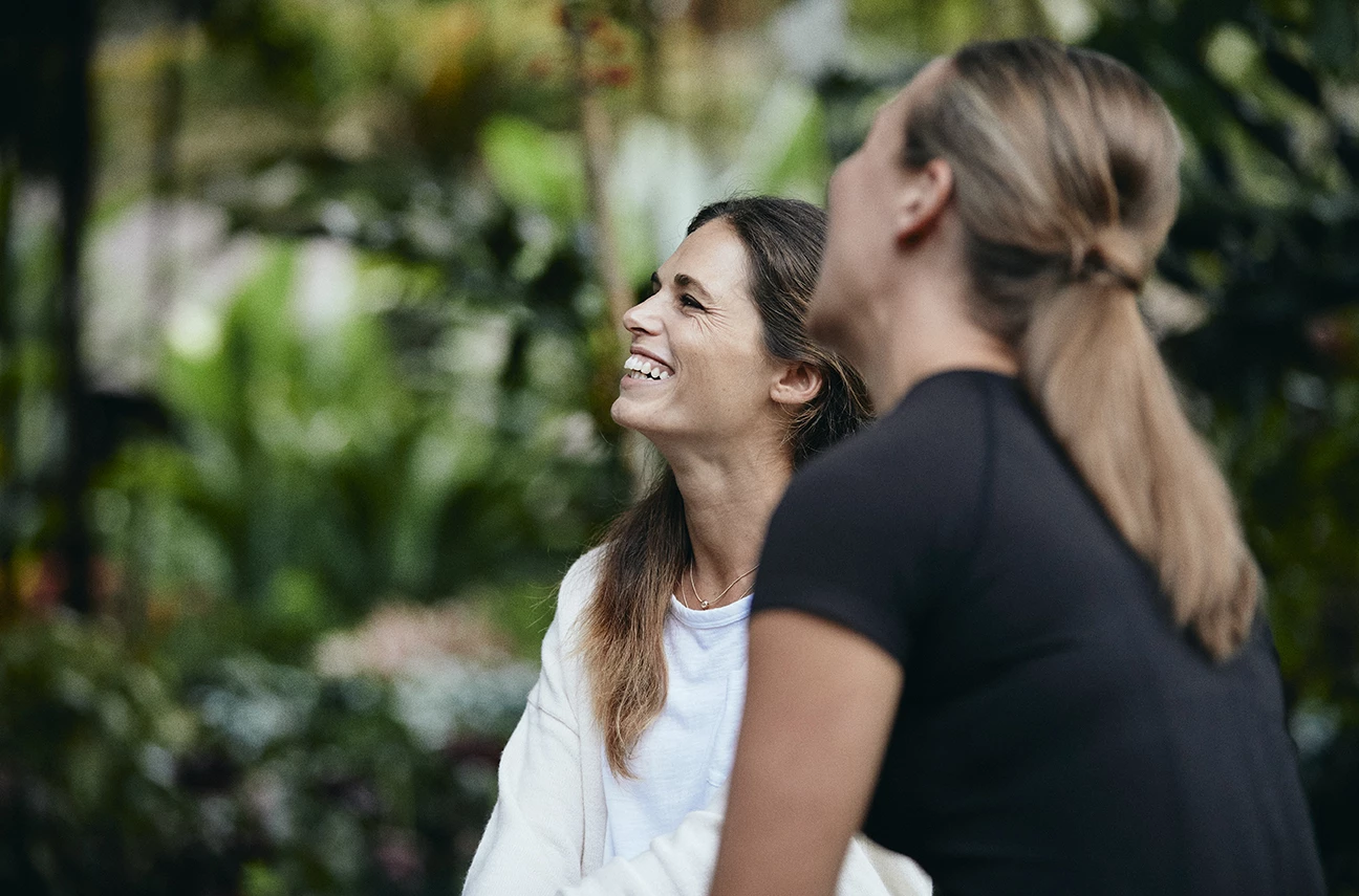 a group of women laughing