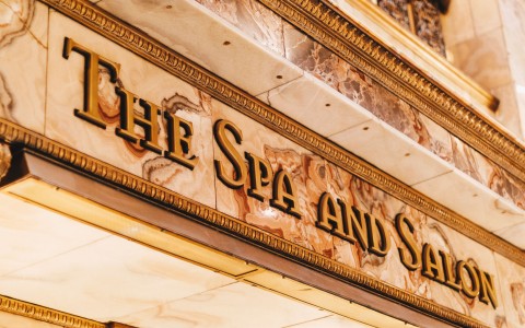 a sign on a building