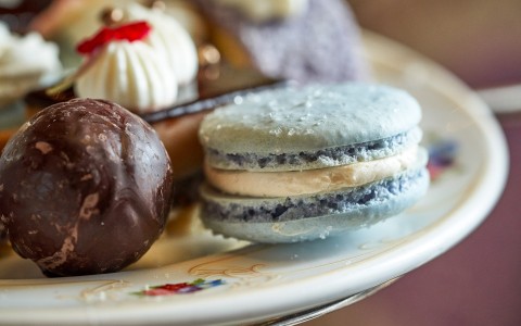 a plate of food on a table