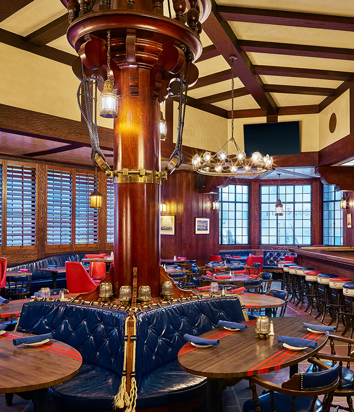 a restaurant with tables and chairs