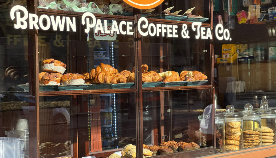 a window of a bakery