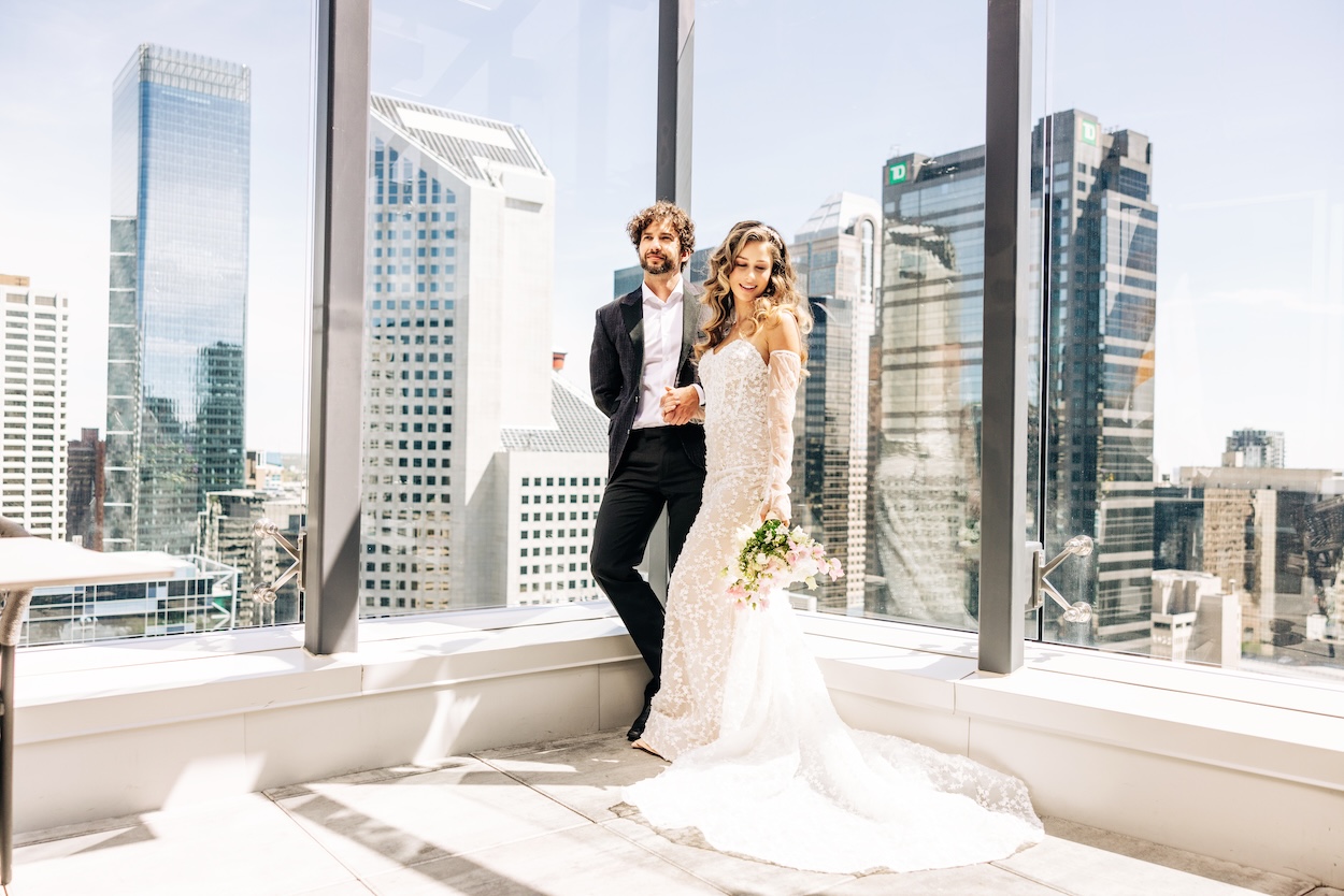 a man and woman posing for a picture