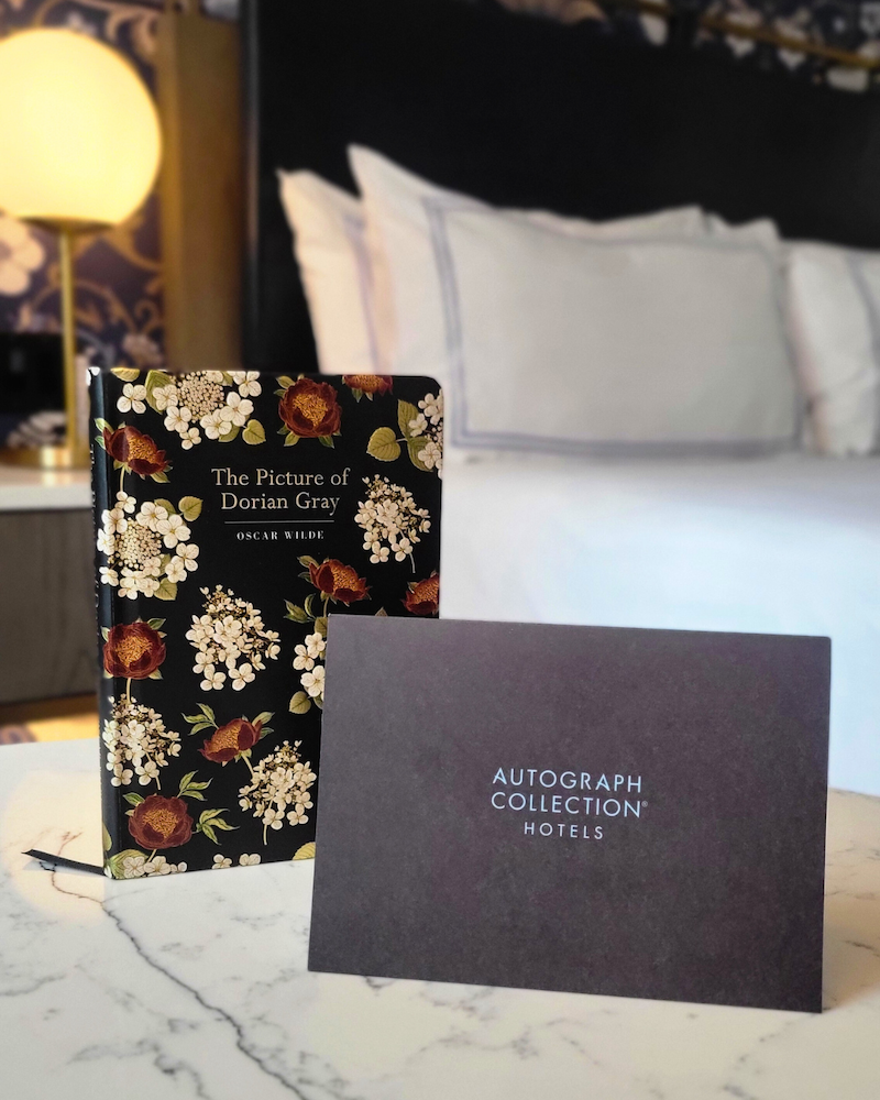 a book and a card on a table