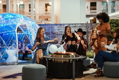 Igloos and Firepits at Paloma Swim Club